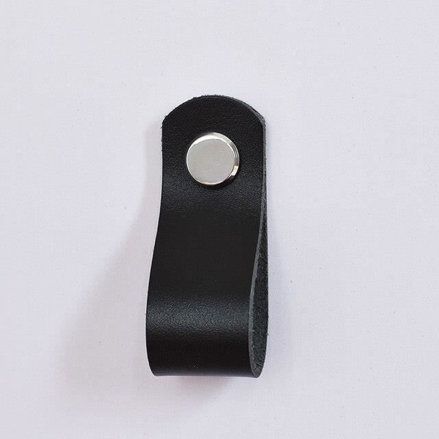 Poignée De Porte En Cuir De Style Moderne - Modèle 6315 - Pas De Trou 128mm Cuir Blanc 15 6 1 8 2 5cm 2 Pieces 91766849 - 4