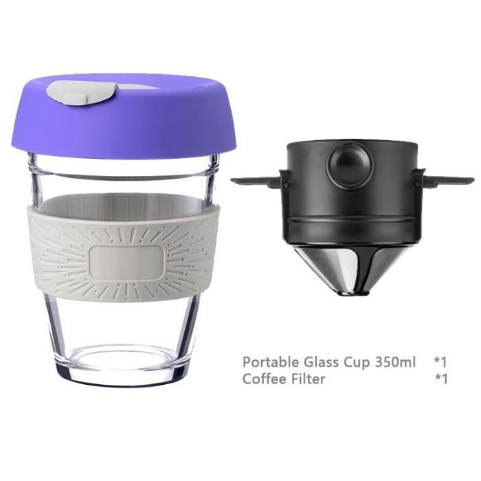Filtre à café filtre en acier inoxydable 304 argenté, ustensiles de