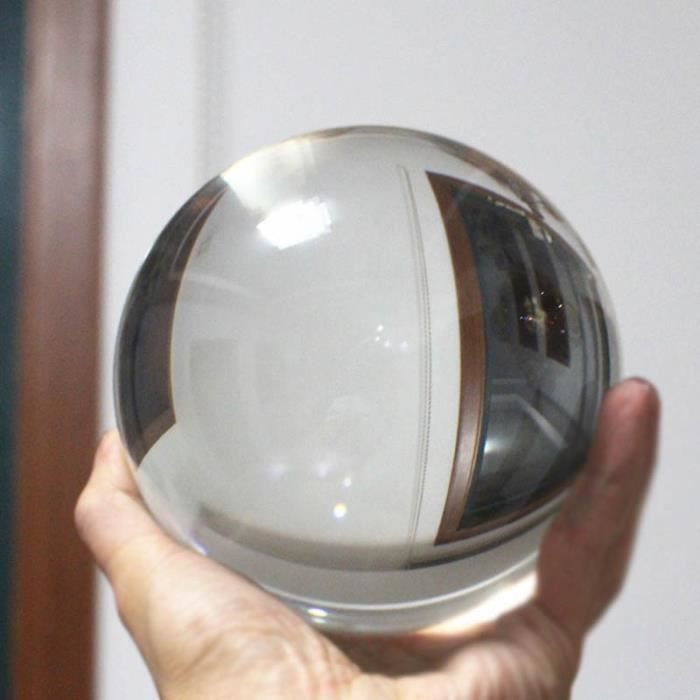 Boule De Cristal Transparente Avec Support, Prismes En Verre