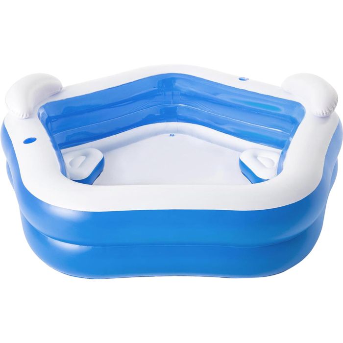 Piscine gonflable octogonale avec sièges et appuie-têtes - BESTWAY -
