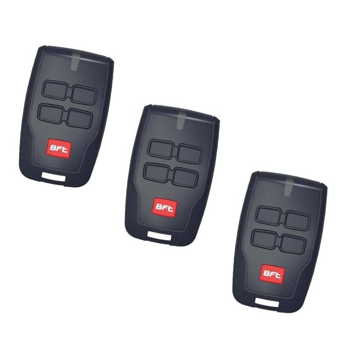 3 Télécommandes Bft B Rcb04 pour portails et garages