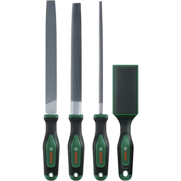Set de limes 200 mm8 BOSCH Avec brosse 4 pcs