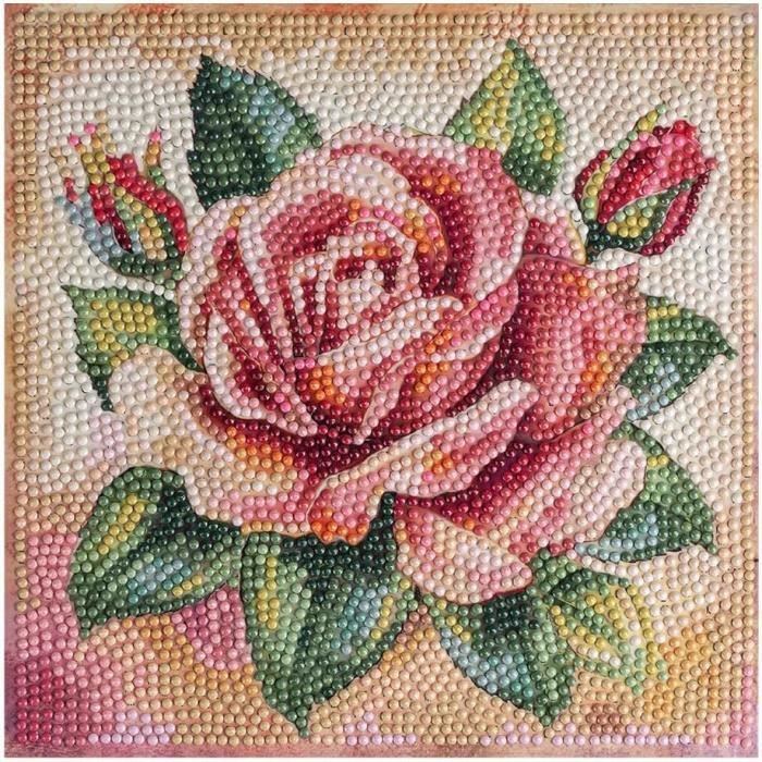 Kit Peinture Diamant 5D – 8 Dessous De Verre Flamant Rose – Idéal Débutants – Loisir Créatif & Décoration Maison