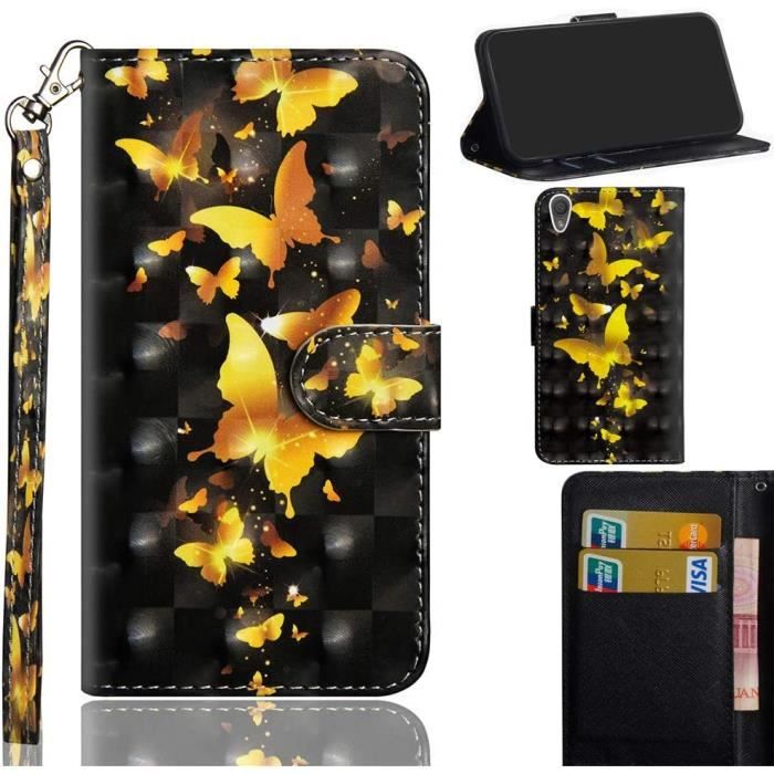 Custodia Magnetica Con Tasche Custodia A Libro Flip Per Sony Xperia XA1 In Ecopelle, Protettiva E Con Supporto Magnetico Custodia Con Supporto E Tasche