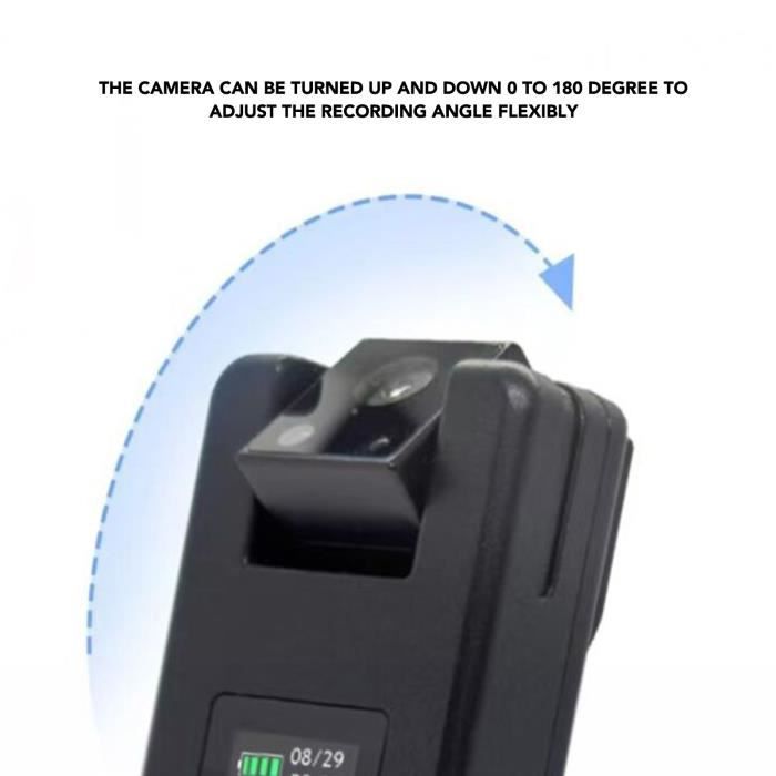Caméra Frontale LED 1080P Avec Lampe - Réglable à 45°, Détection Intelligente Pour Vélo Et Sports