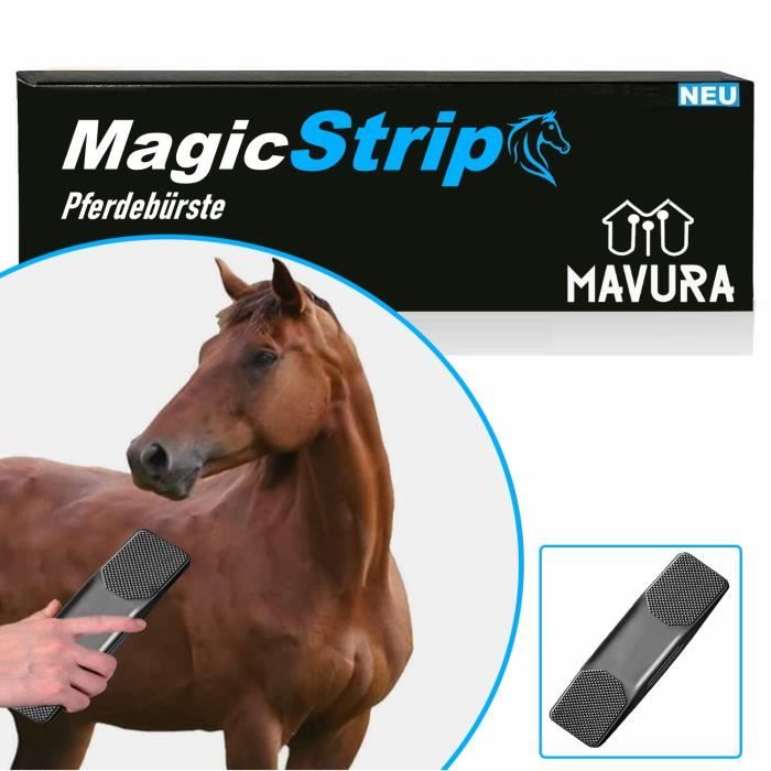 Comparer les prix de MAVURA brosse pour chevaux »StripHair brosse pour chevaux brosse de pansage brosse de pansage pour chevaux peigne pour chevaux bross