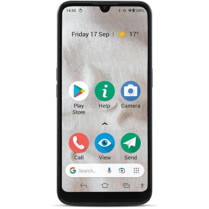 Smartphone - DORO - 8100 - 32 Go - Ecran 6.1 - 4G - Gris Métallisé