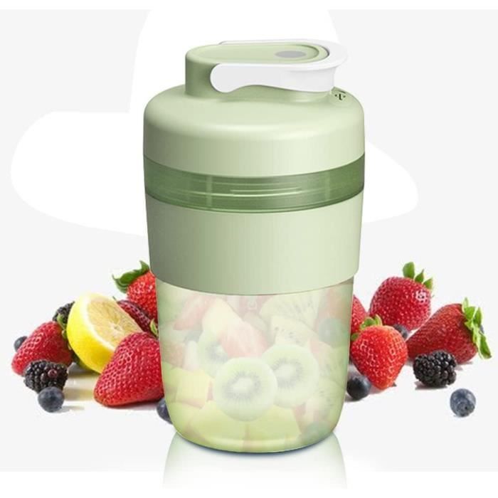 Mélangeur Portable 380Ml Pour Smoothies Jus Et Shakes Mini Blender 4000Mah Pour Home&Travel-Bleu