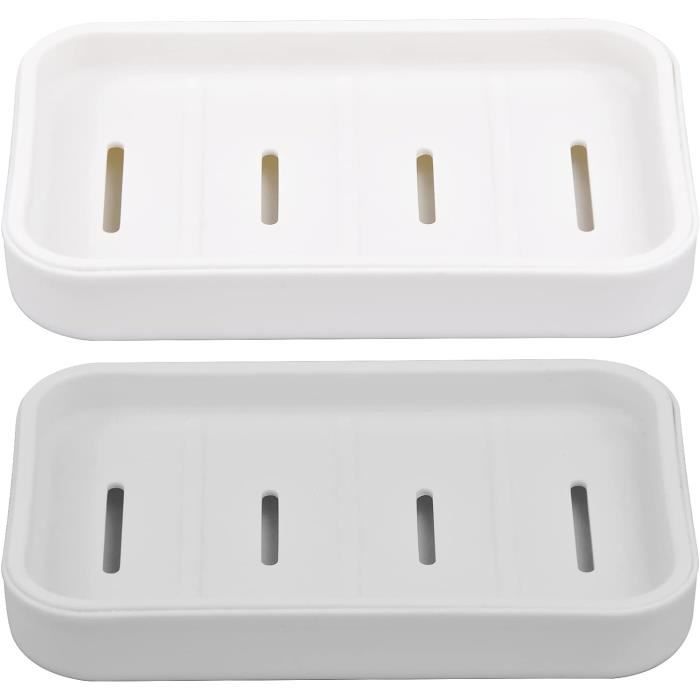 Blanc Porte Savon Douche Support Sans Percage, Étagère Pour Tringle De Douche 19mm-25mm - Bricolage