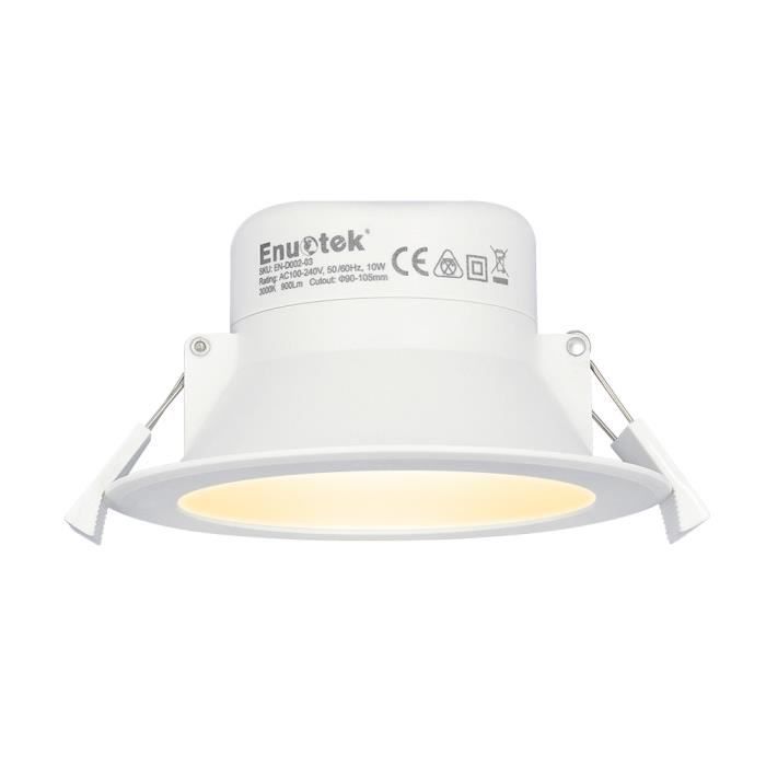  Lampe  Plafonnier Spot LED Encastrable  Plafond   LED 10W 