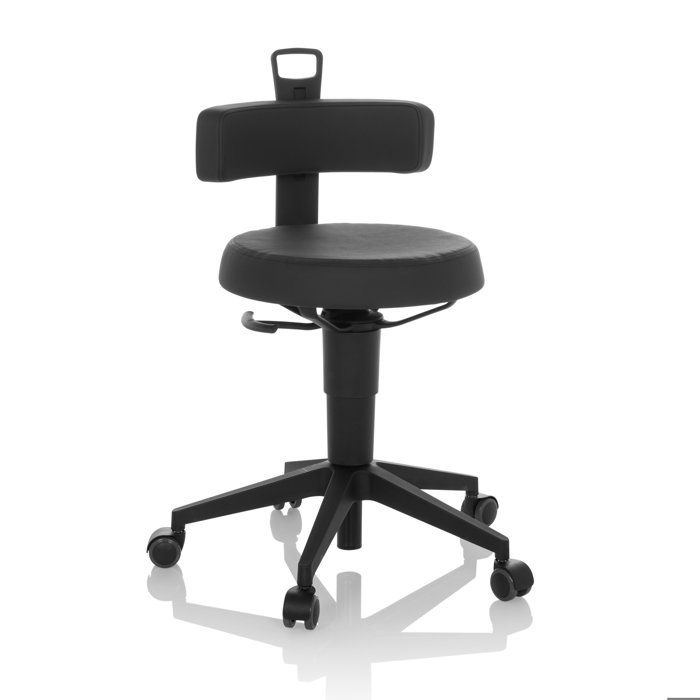 Tabouret Marchepied TIO-M I Avec Roulettes - 150kg Charge Max, Plastique Robust Pour Maison/Bureau