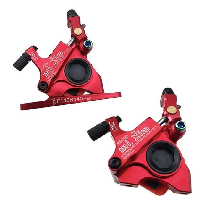 Velo prime Hydraulique Disque Etrier de Frein Ensemble Ultra Leger Velo avant Arriere Ligne de Traction de Frein Etriers rouge Cdiscount Auto