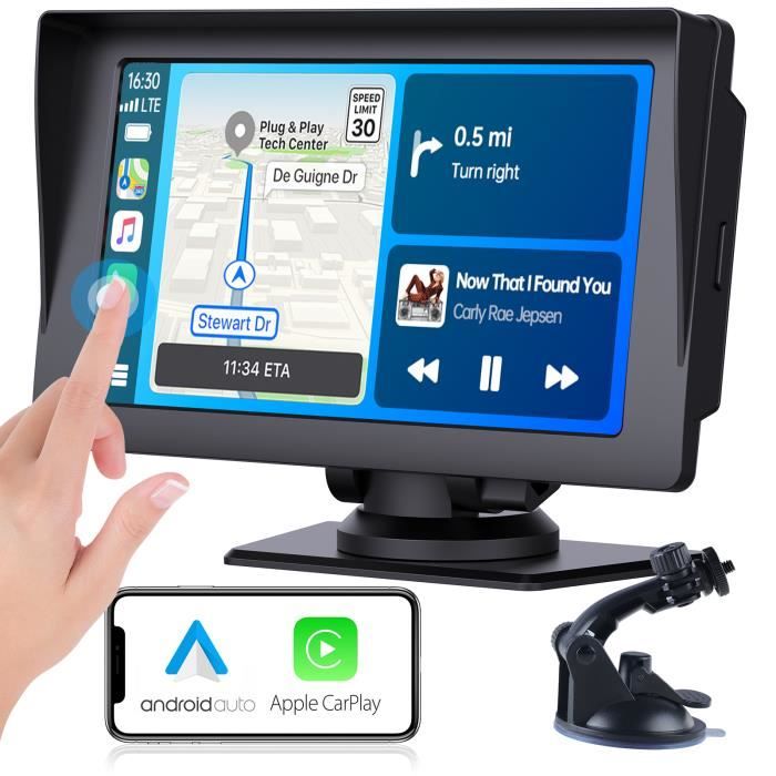7 pouces écran tactile voiture portable sans fil Apple Carplay