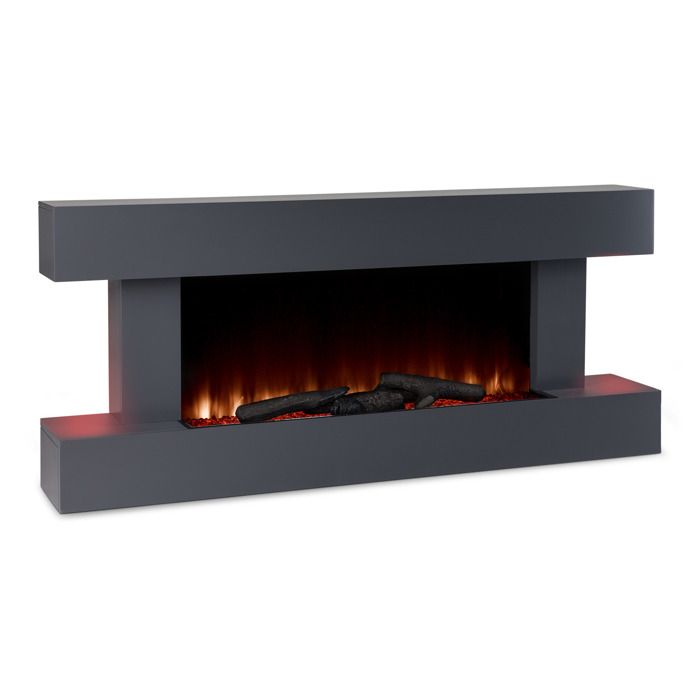 Studio LightFire Smart 2000W 132cm Cheminée électrique Gris Foncé