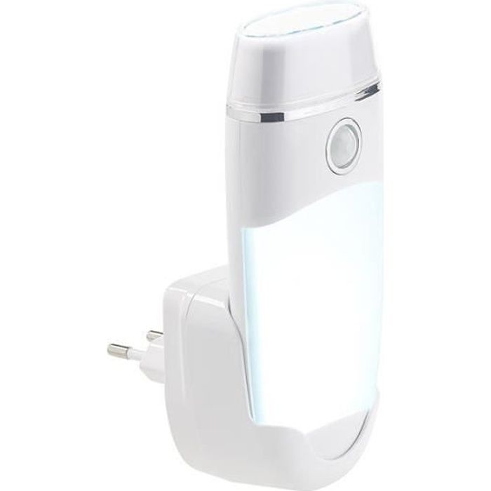Veilleuse et lampe nomade 4 en 1 - LUNARTEC - Blanc - Rechargeable - LED - Intérieur