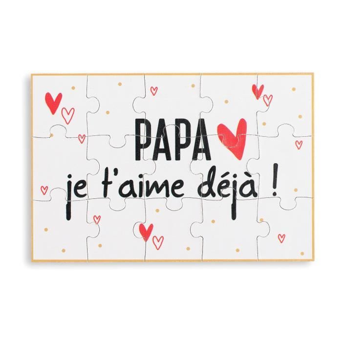 Puzzle Annonce Grossesse pour Papa - MAÏKA - Scène de vie - 15 pièces - Blanc - Intérieur - Adulte
