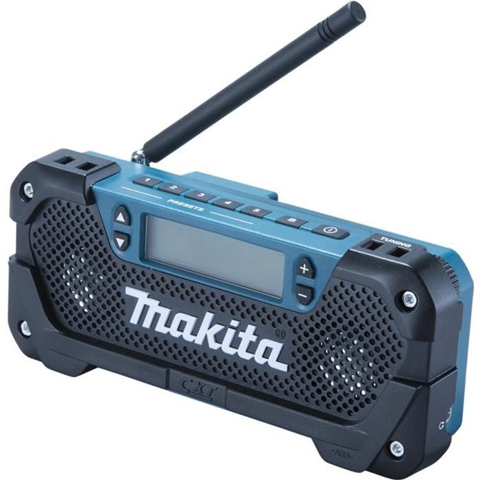 Makita - DMR301 - Radio de chantier/chargeur 10.8V/14,4V/18V/AC