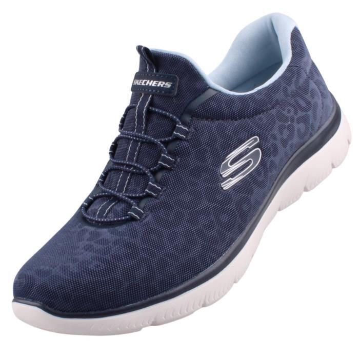 Chaussures skechers femme bleu on sale