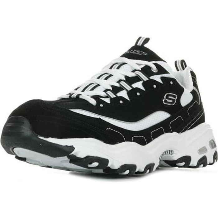 Skechers d'lites noir et blanc hot sale