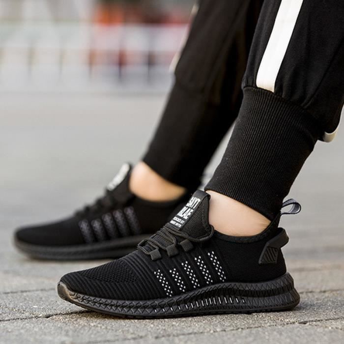 JIANKE Baskets Femme Chaussures de Sport Course Maillage Respirante Légères Chaussures de Coussin 