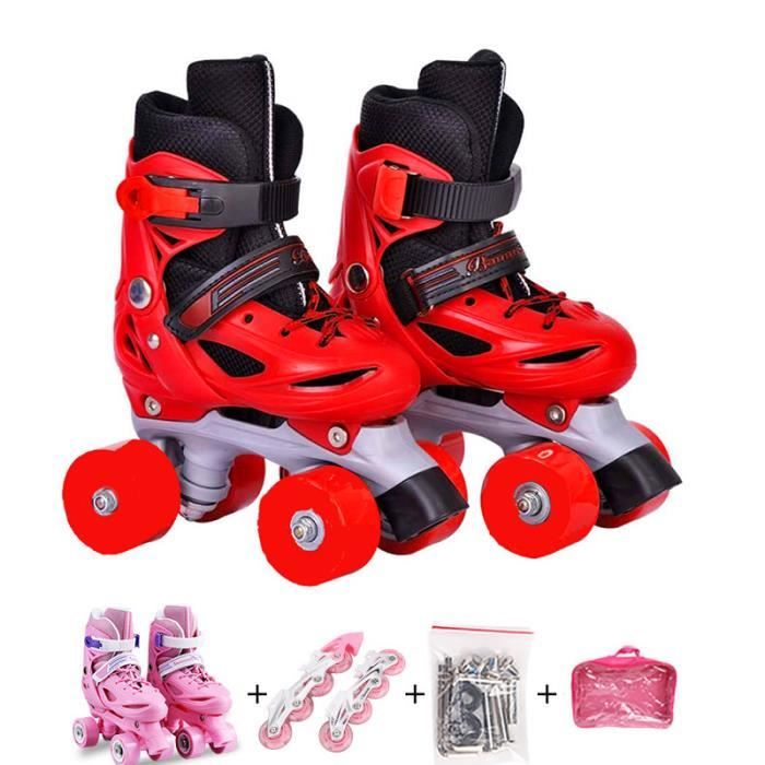 Patin a roulette patin quad Débutants Réglables Roue Simple Roues - Main Image