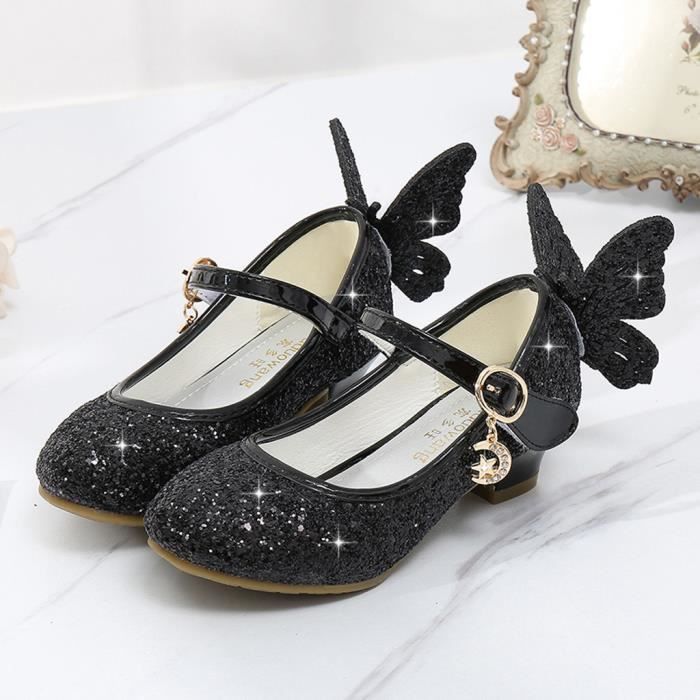 Chaussures pour enfants pour filles Escarpins : chaussures de princesse Mary Jane avec talon Kawaii Lolita Chaussures à talons hauts pour fête