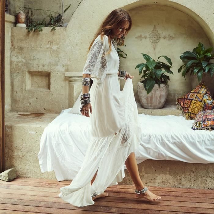 Robe tunique longue femme discount