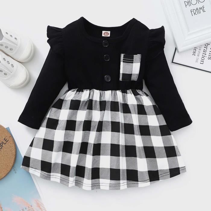 robe noir bebe fille