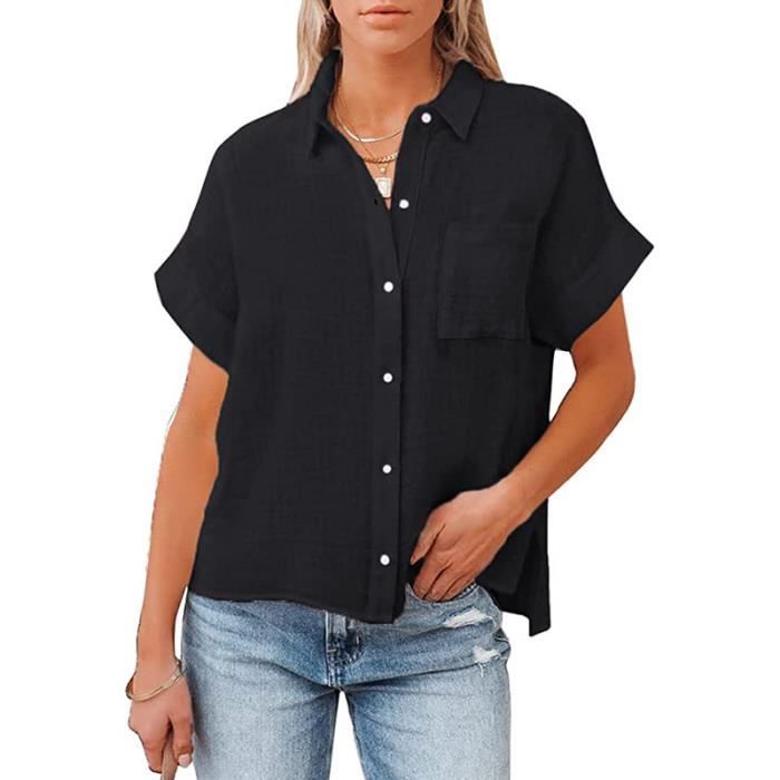 Chemise manche deals courte lin