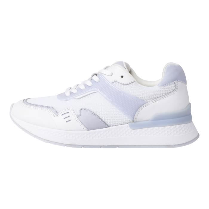tamaris Basket Cuir Tamaris - Blanc/Bleu