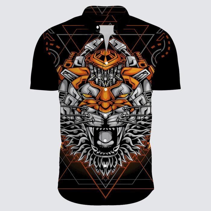 Chemise Hawaïenne Homme HISDERN | Manches Courtes 100% Coton | Style Tropical & Décontracté