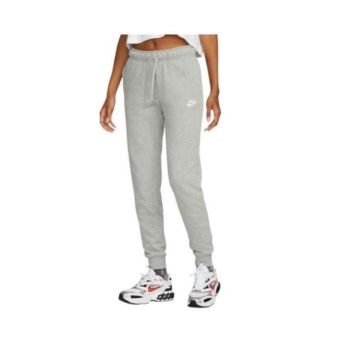 Pantalon Femme NIKE Club Gris Coupe Slim Gris Cdiscount Pret a Porter