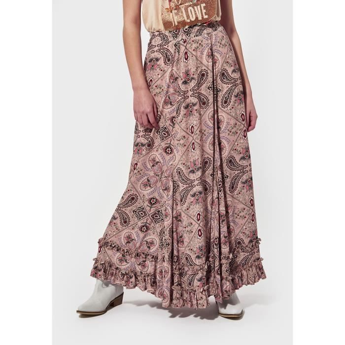 Jupe Crayon Fleurie F&F - Taille 6 Femme, Blanc/rose, Extensible, Neuve Sans étiquettes