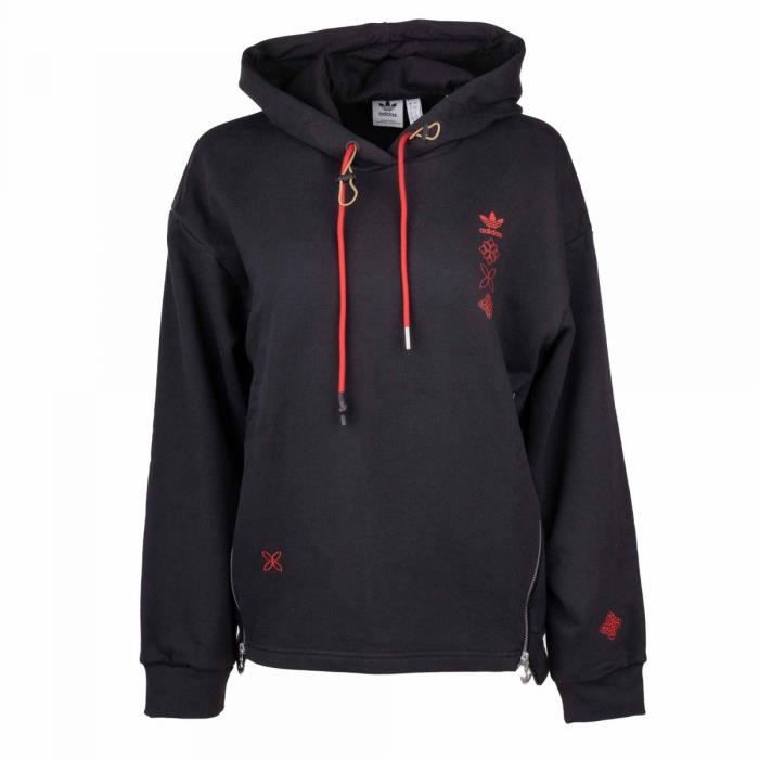 Sweat a capuche noir sales adidas