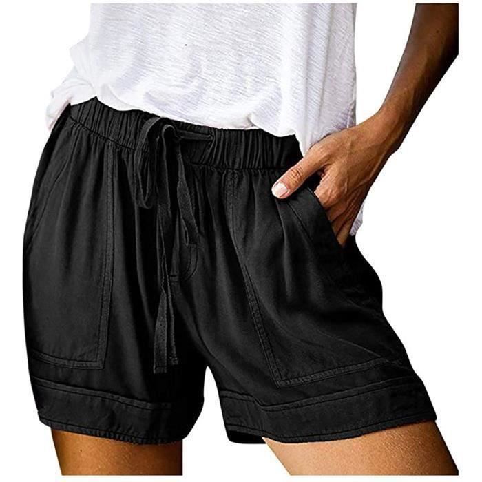Short Bermuda Femme Court Short Ete Chic Bermuda Court Mode Taille