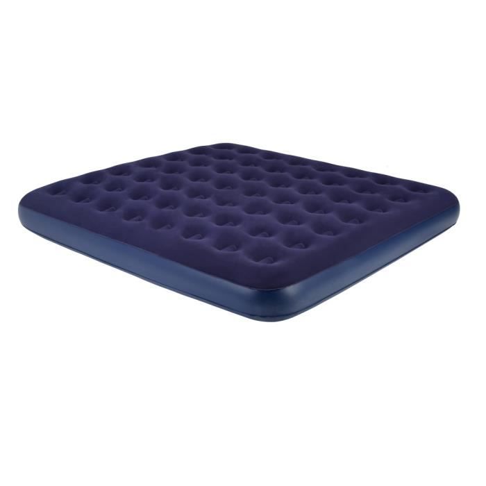 Matelas gonflable - NO NAME - XXL - 200cm x 182cm - 13cm - 2 places - Bleu