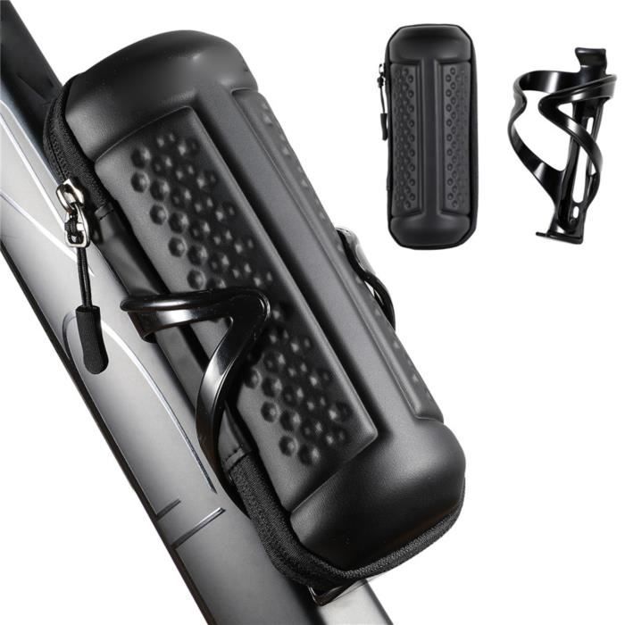Sac Porte-Bouteille d'eau de Vélo, Cage Isolante de Bouilloire de Vélo Portable, Sac de Rangement de Bouteille d'eau (Gris foncé