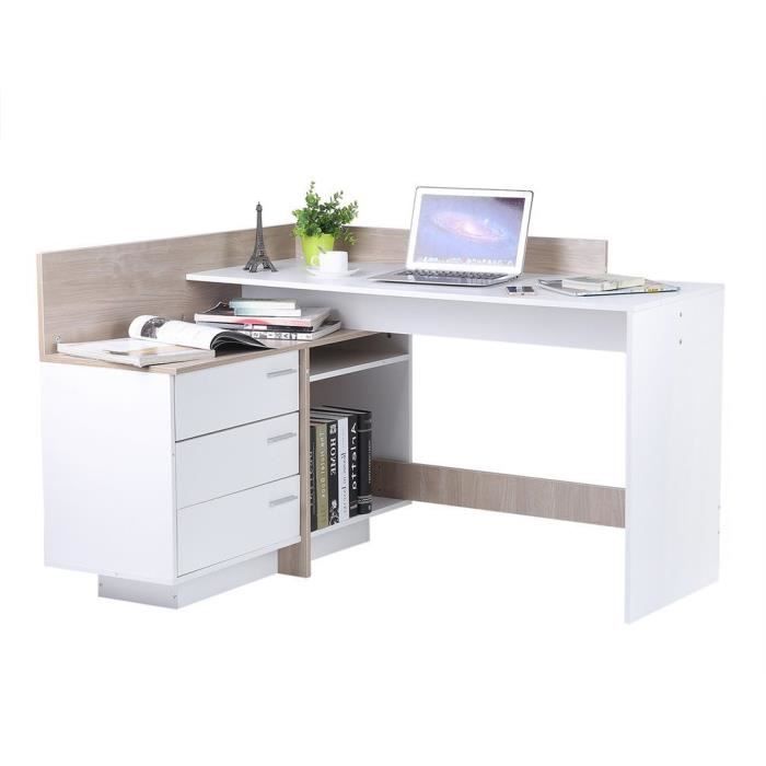 Bureau D Angle Forme L Contemporain Decor L 129cm Achat Vente Set De Bureau Bureau D Angle Forme L Contemp Soldes Sur Cdiscount Des Le 20 Janvier Cdiscount