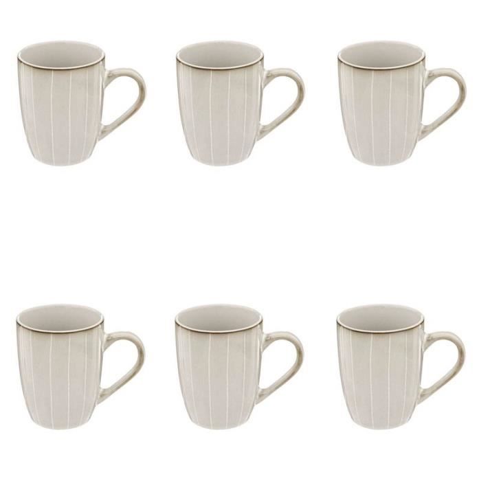 Lot de 6 Mugs Design \