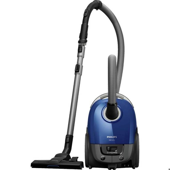 Philips Aspirateur avec sac série 3000, anti-allergique, aspire 99,9 % de la poussière, 900 W, bleu (XD3110/09)