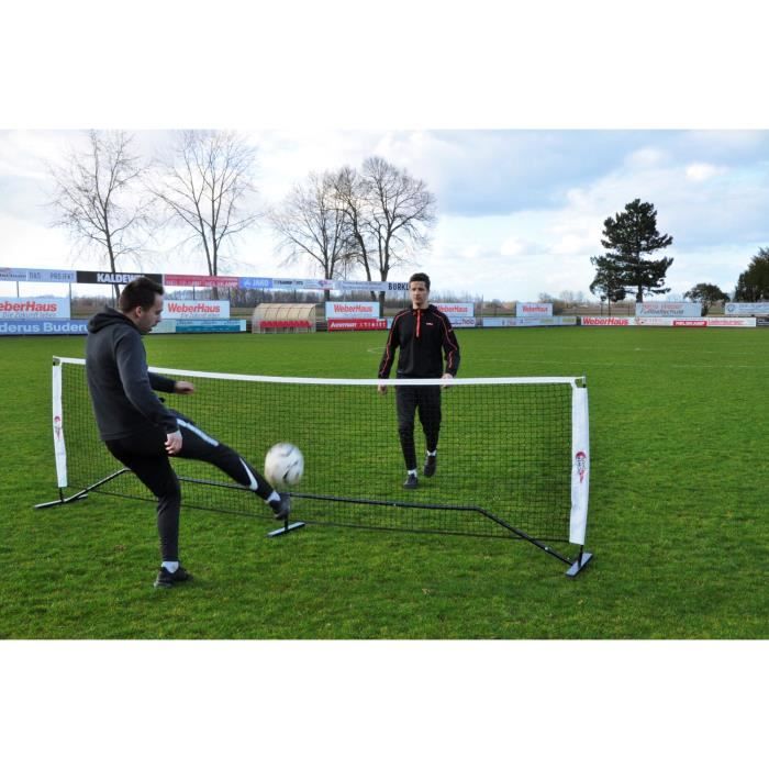 Filet De Tennis-ballon POWERSHOT 4m X 1,10m - Entraînement Jonglage | Anti-UV Et Transport Facile