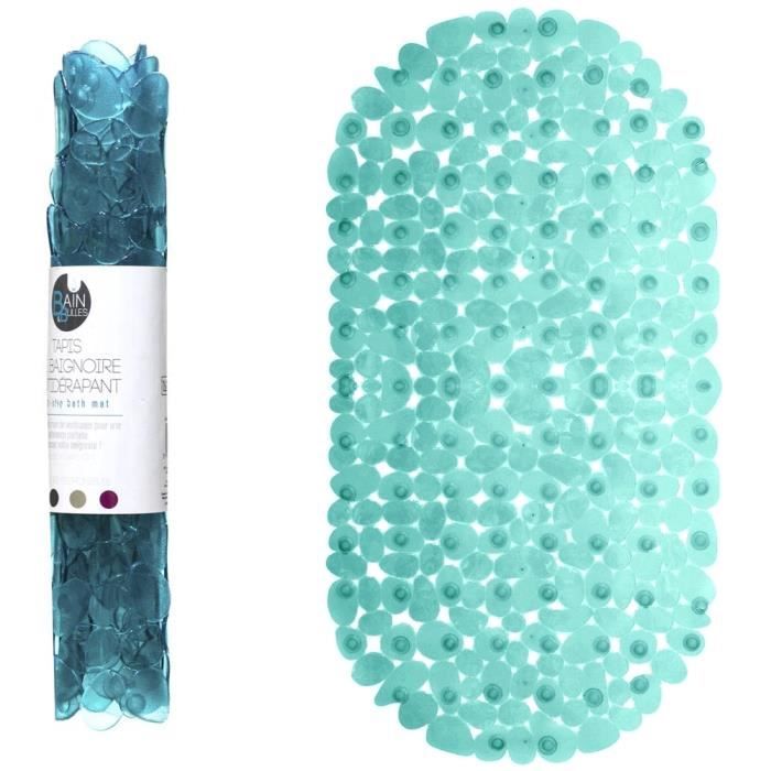 Tapis De Baignoire Antiderapant Confort Motif Galet Fixation