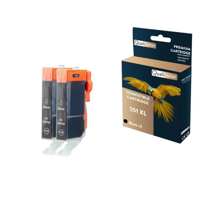 Cartouche D’encre QUALITONER Compatible Canon 520XL – Noir – Neuf Sous Blister