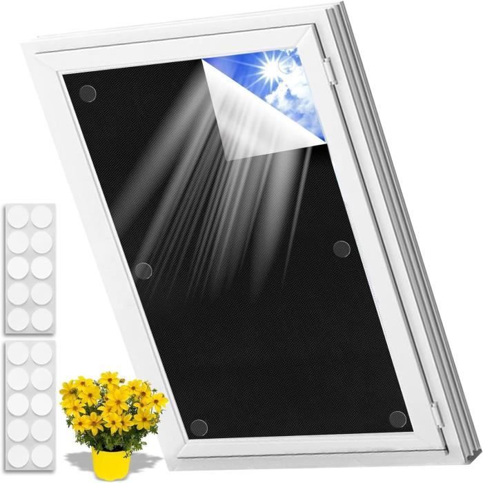 Store Occultant Fenêtre 300x145cm - 100% Blackout Sans Percage, Rideau Thermique Isolant Pour Fenêtre De Toit