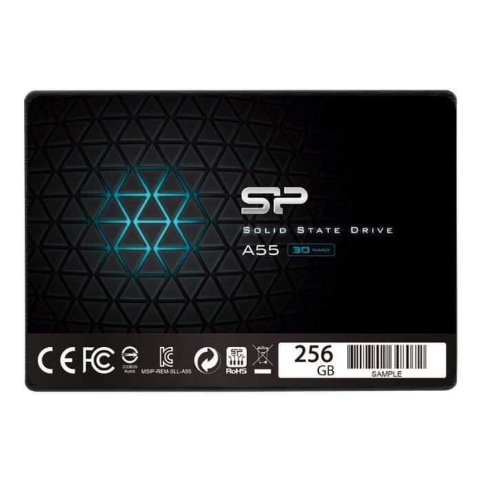 SILICON POWER A55 Disque SSD 256 Go interne 2.5 SATA 6Gb-s