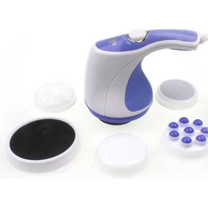 Mambo Full Relax Tone Spin Body Massager avec 5 en tetes Relax Spin Tone Slimming Perdre du poids Graver les graisses Appareil de ma