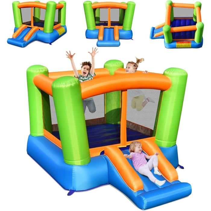 Château gonflable pour enfants - 360x350x210 cm - Multicolore - Tissu Château gonflable pour enfants - 360x350x210 cm - Multicolore - Tissu