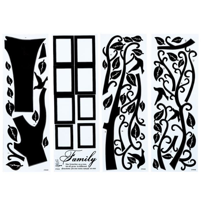 Autocollants Muraux Halloween Chat Noir En Bois - Lot De 3 Décorations Pour Chambre, Fenêtre