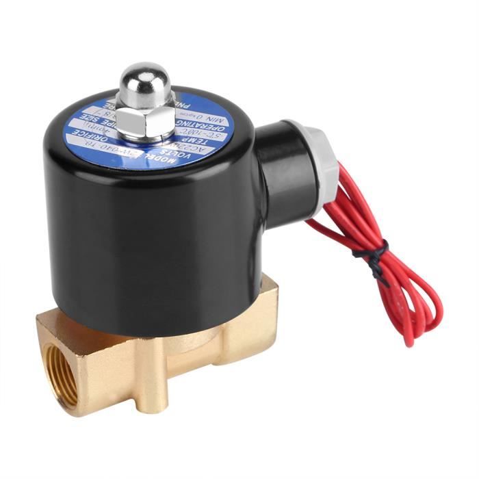 Électrovanne De Sécurité Gaz Propane AC 220V Normally Fermée G1/8 Avec Raccords à Compression - Idéale Pour BBQ, Chauffage Extérieur Et Appareils à Gaz
