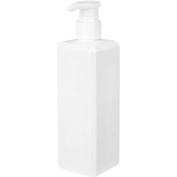 Lot De 2 Distributeurs à Pompe Poussoir Vides - Pour Savon, Démaquillant, Dissolvant - En ABS - Rechargeables